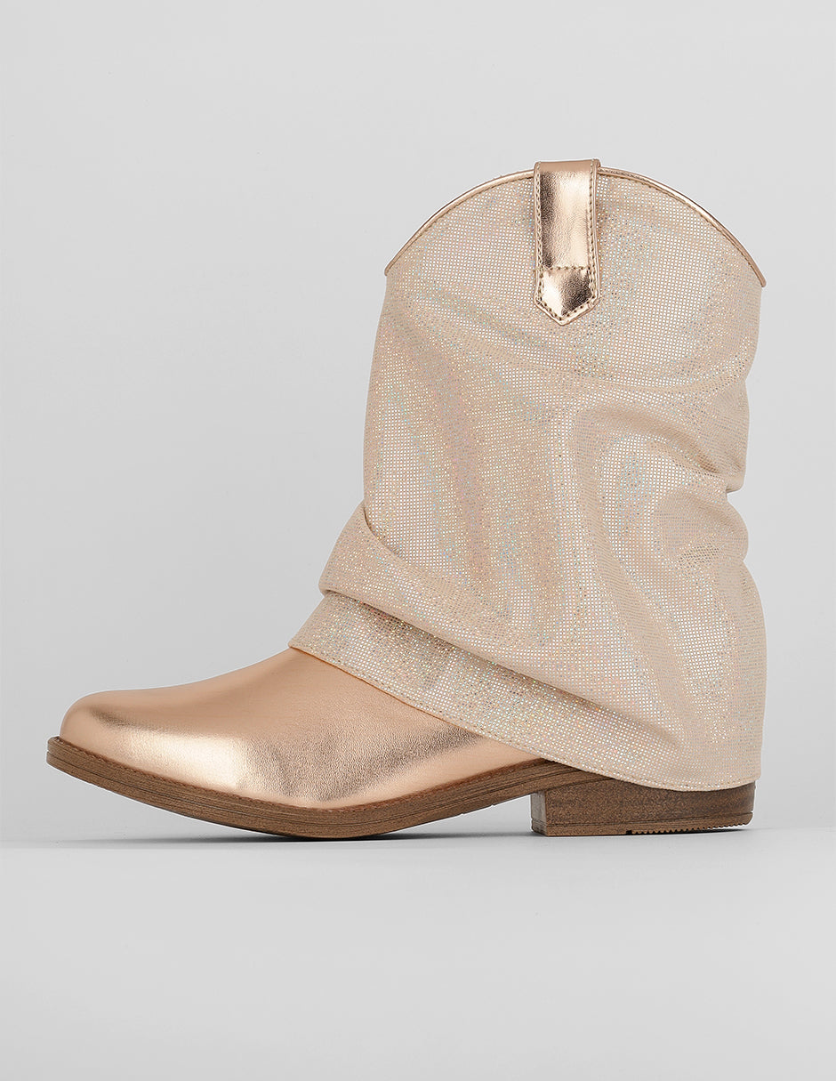 Botín con tacón Exterior Sintético Color Rosa Para Mujer De RBCOLLECTION