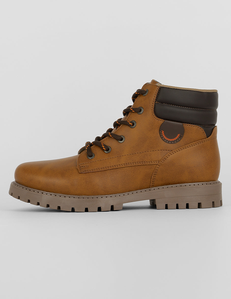 Botas casuales Exterior Piel vegana Color Café Para Mujer De RBCOLLECTION