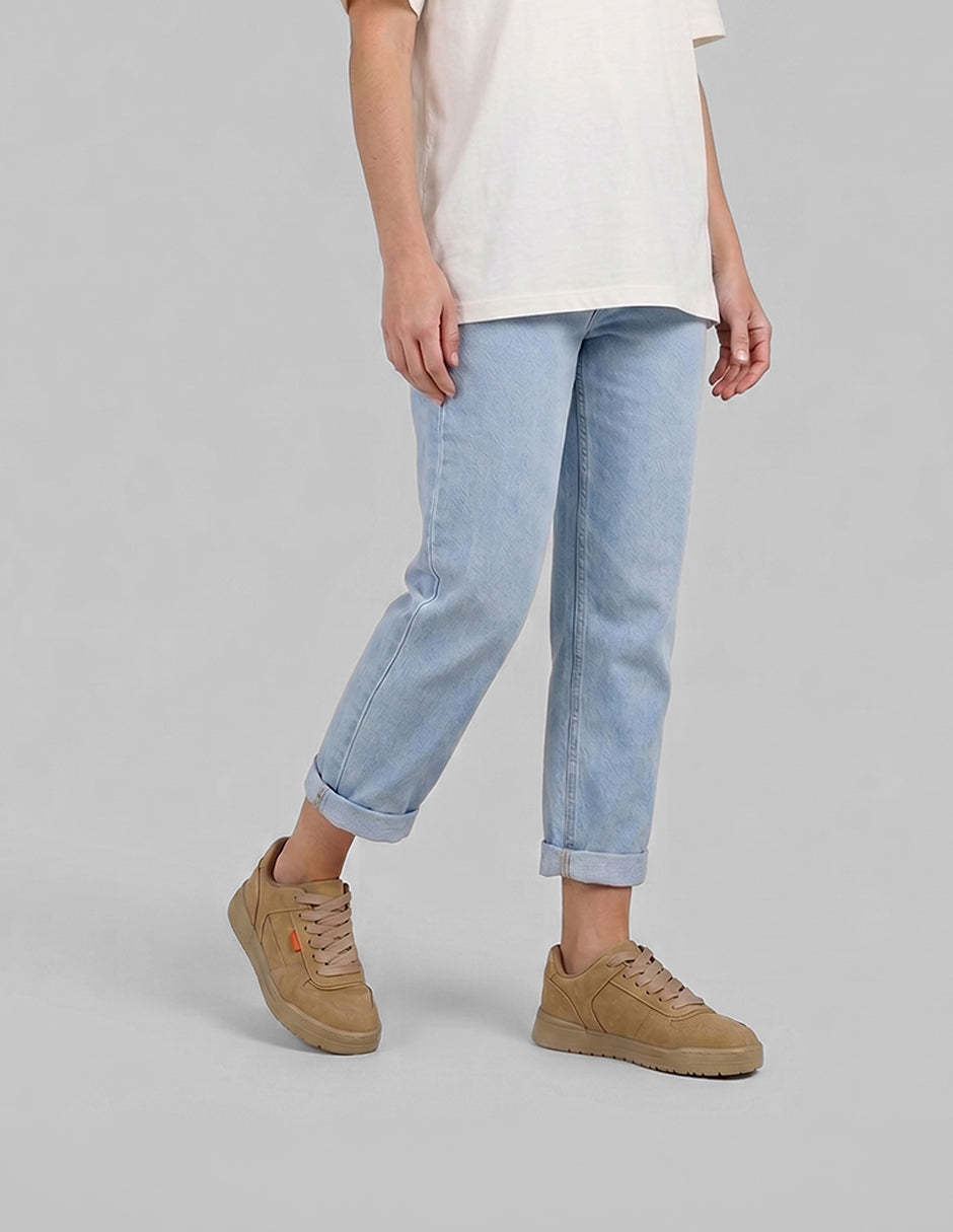 Tenis con cordones  Urban en Piel vegana – Beige