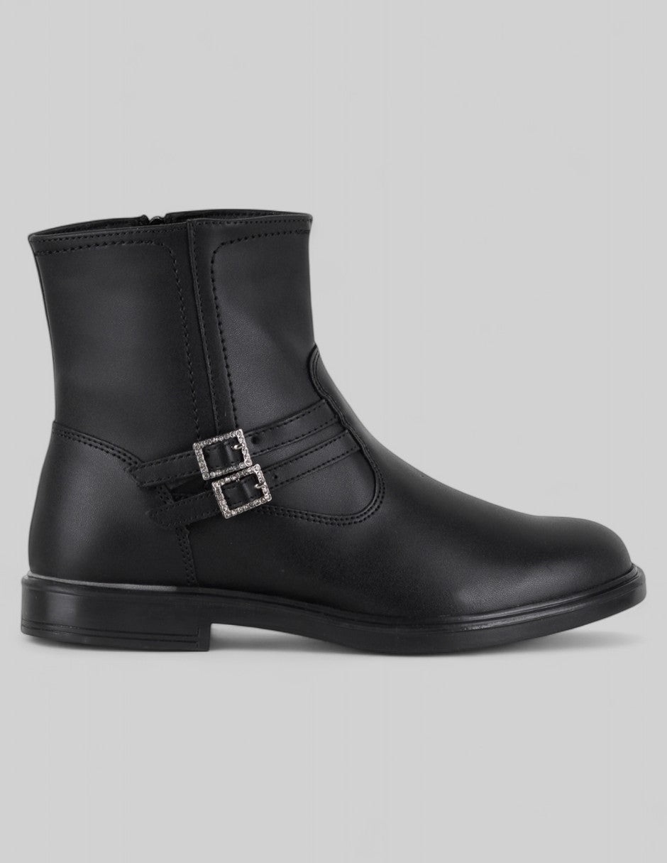 Botas casuales Bike en Piel vegana – Negro