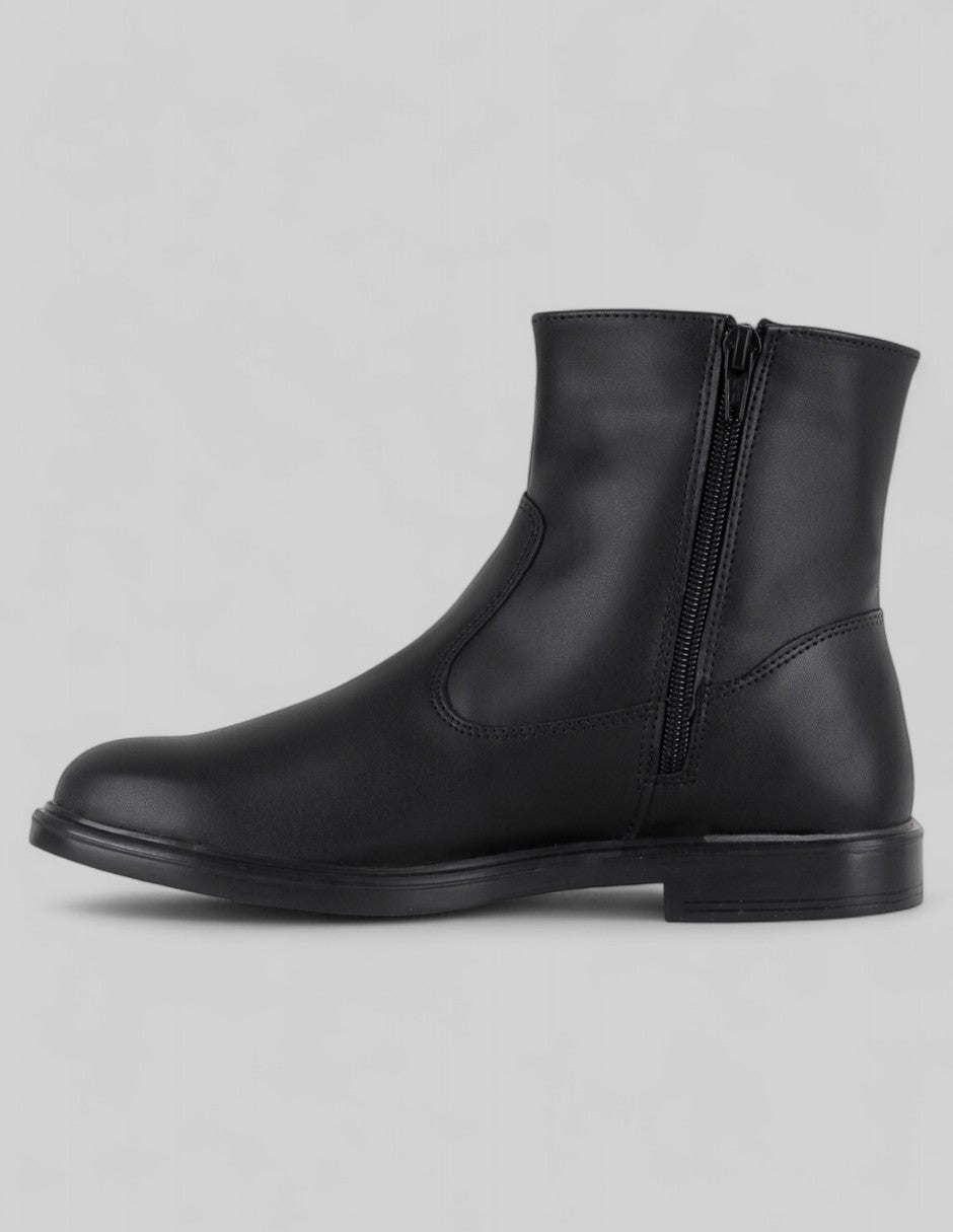 Botas casuales Bike en Piel vegana – Negro