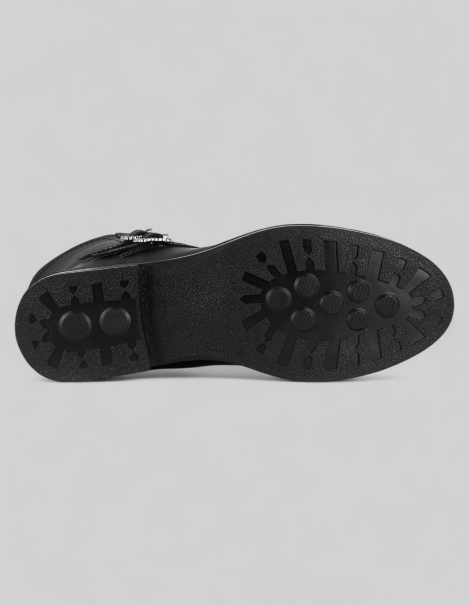 Botas casuales Bike en Piel vegana – Negro