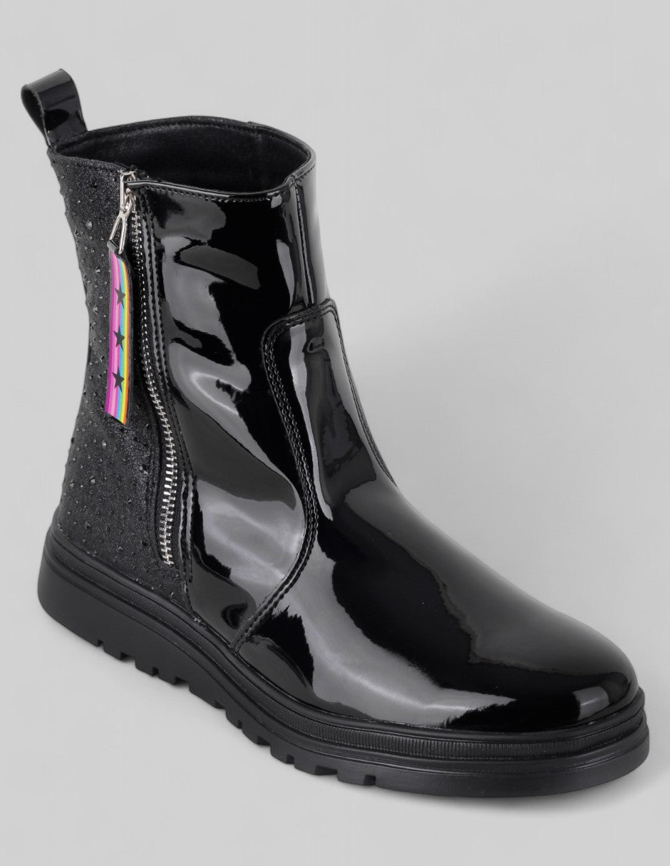 Botas casuales Exterior Charol Color Negro Para Mujer De RBCOLLECTION