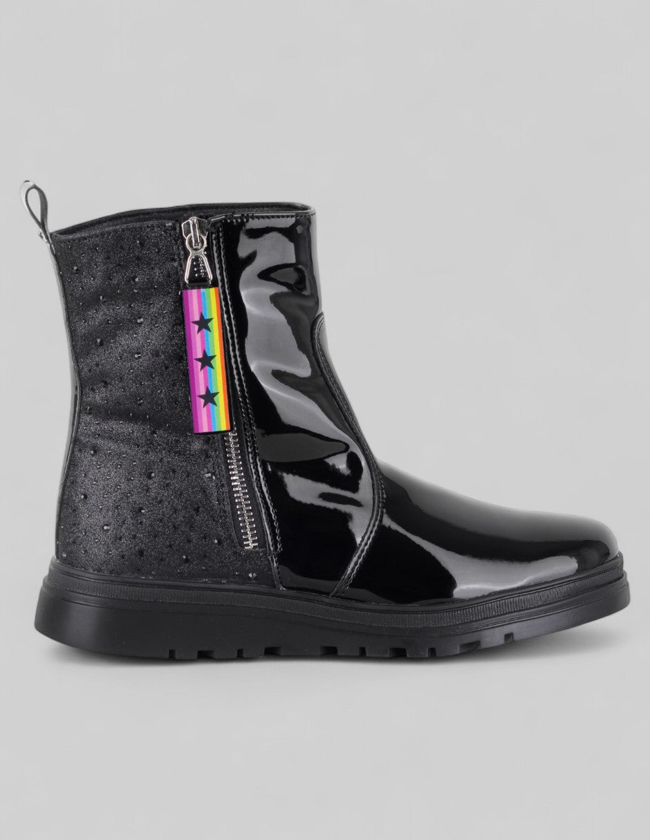 Botas casuales Bike en Charol – Negro