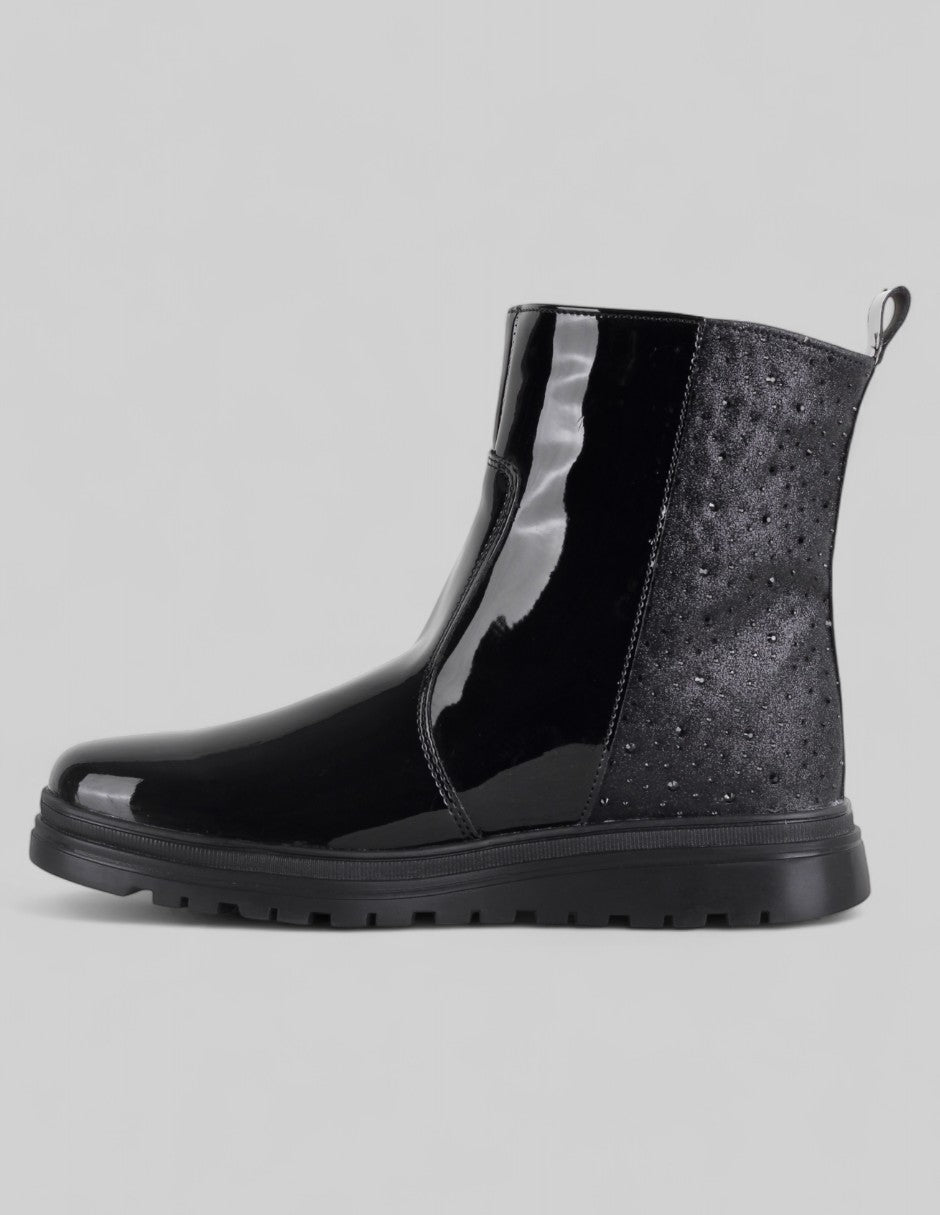 Botas casuales Bike en Charol – Negro