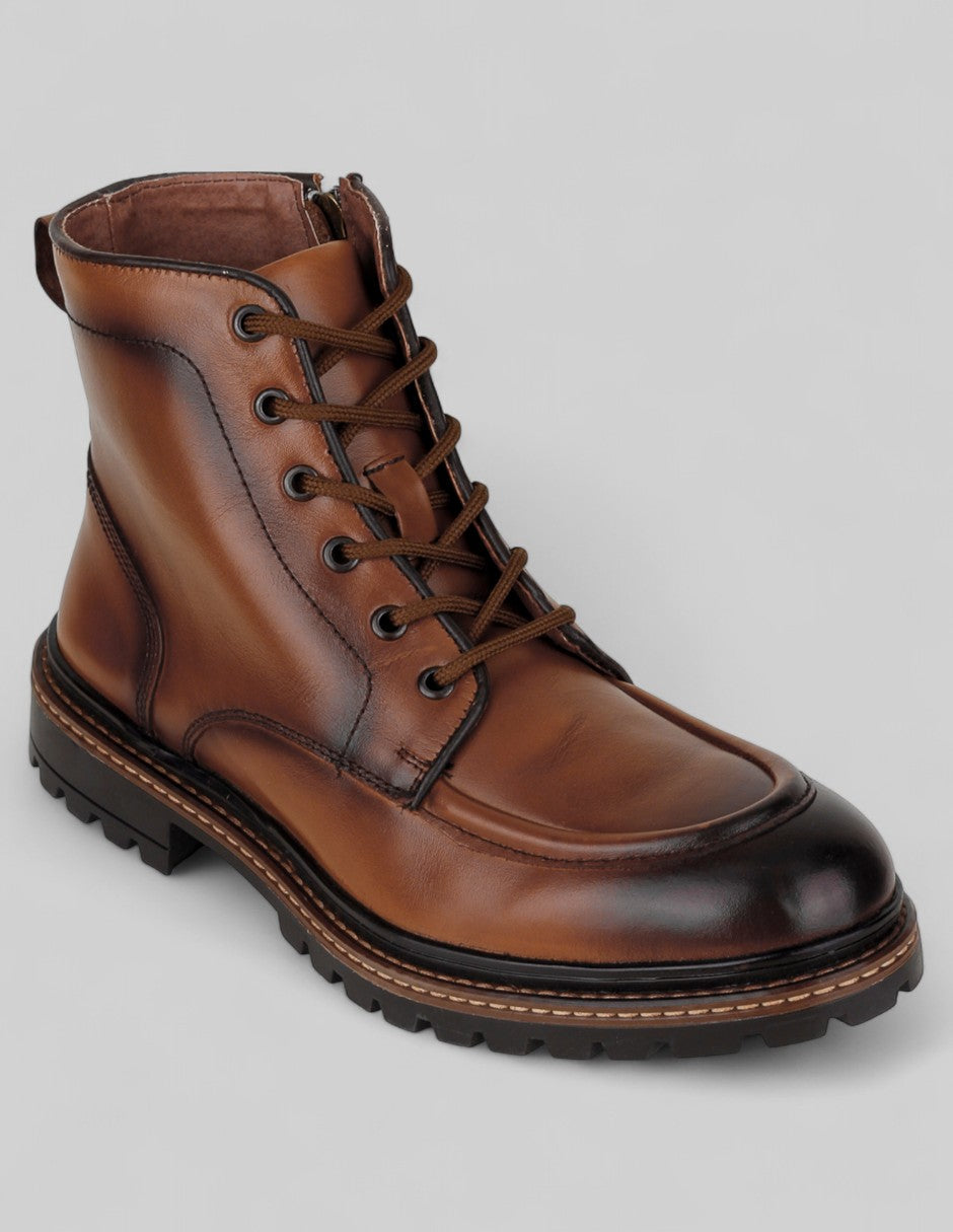 Botas casuales Hand made en Piel – Café