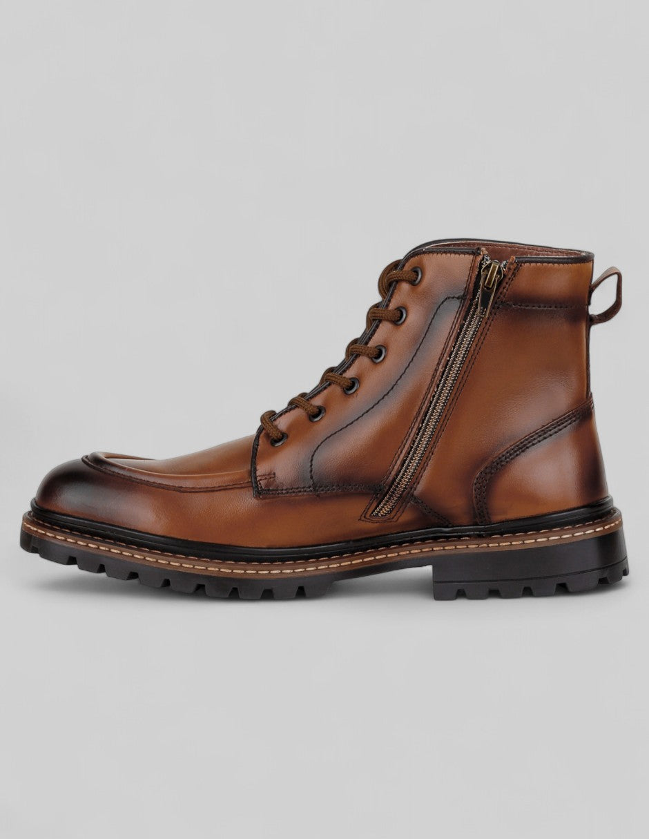 Botas casuales Hand made en Piel – Café