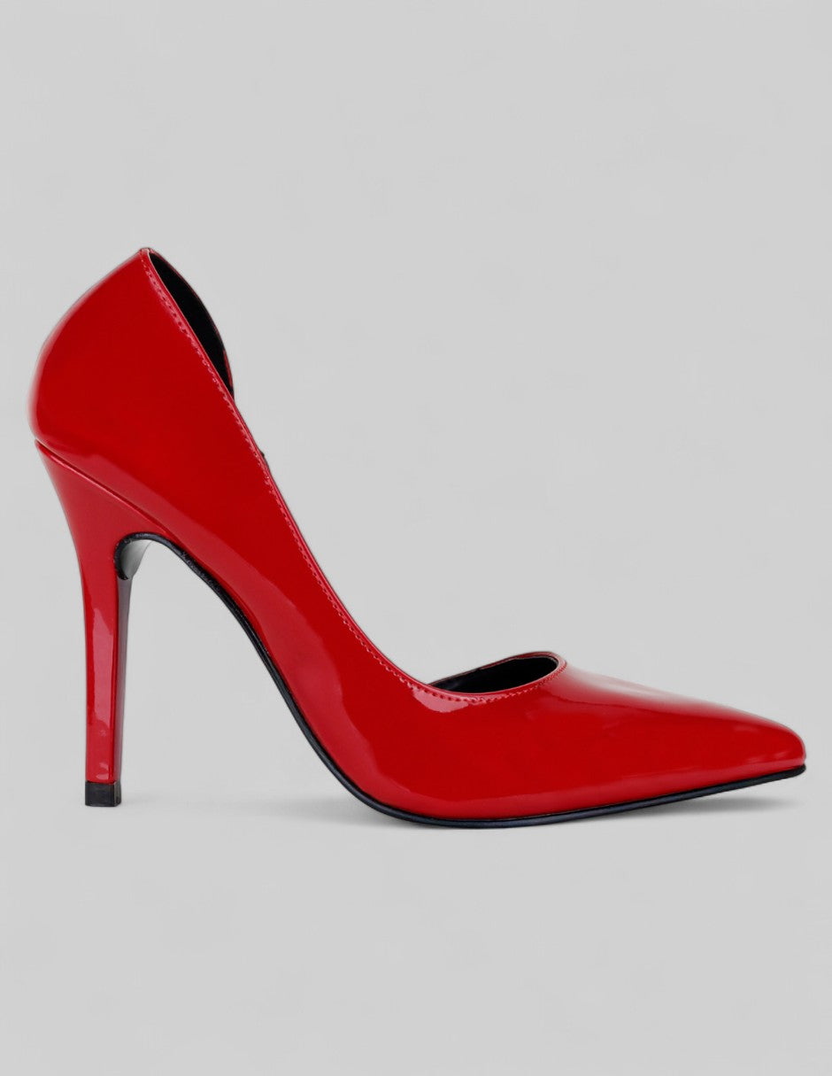 Zapatillas Lady en Charol – Rojo
