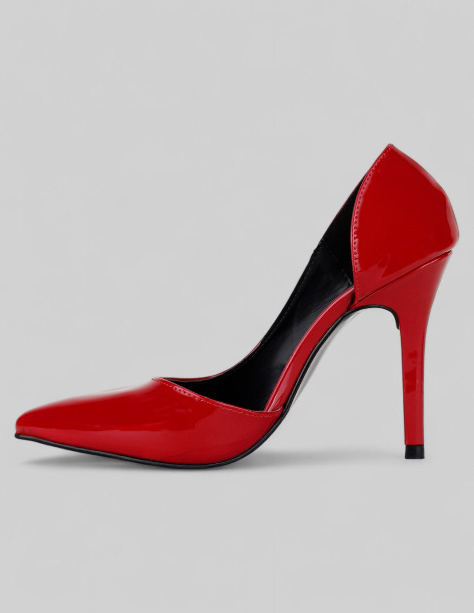 Zapatillas Lady en Charol – Rojo