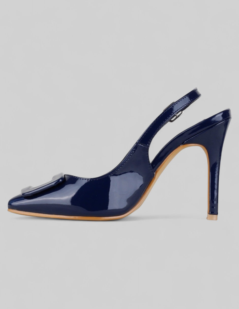 Zapatillas Lady en Charol – Azul