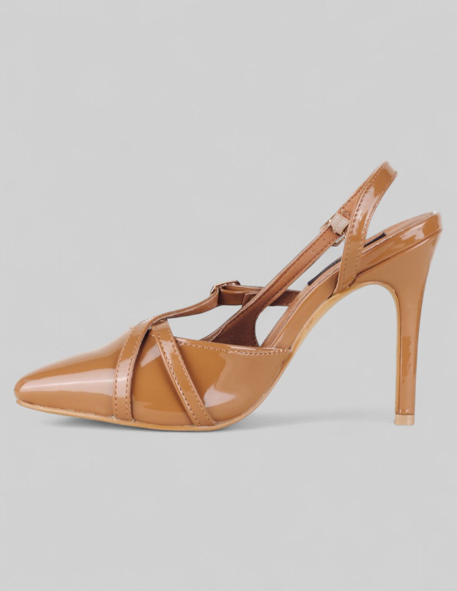 Zapatillas Back en Charol – Café