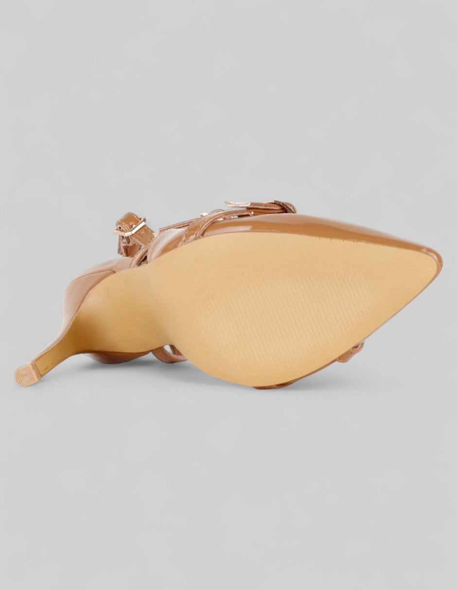 Zapatillas Back en Charol – Café