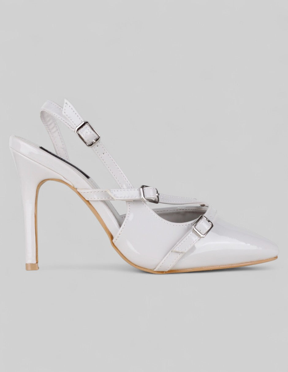 Zapatillas Back en Charol – Blanco