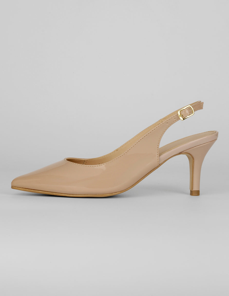 Zapatillas Exterior Charol Color Beige Para Mujer De RBCOLLECTION