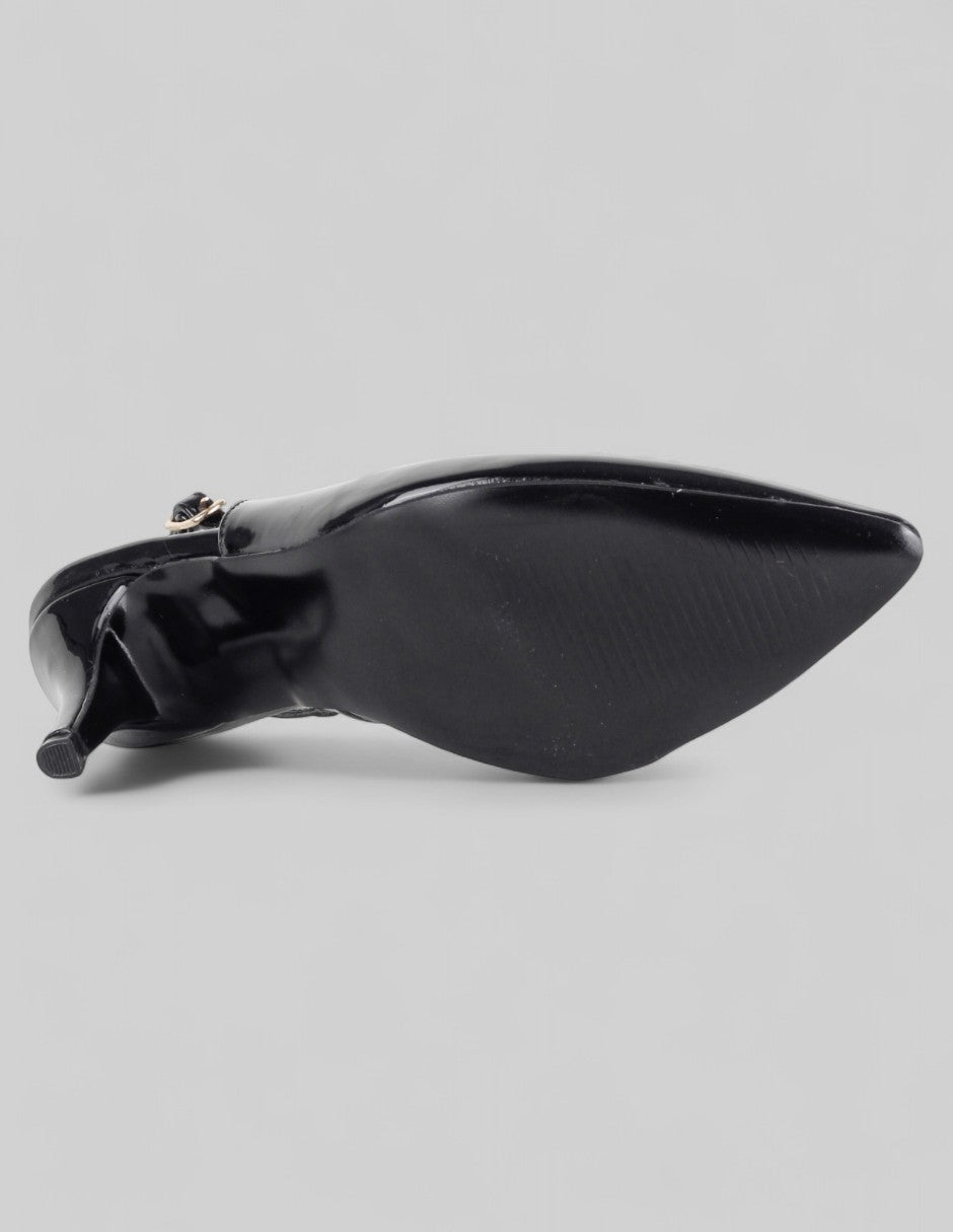 Zapatillas Slingback en Charol – Negro