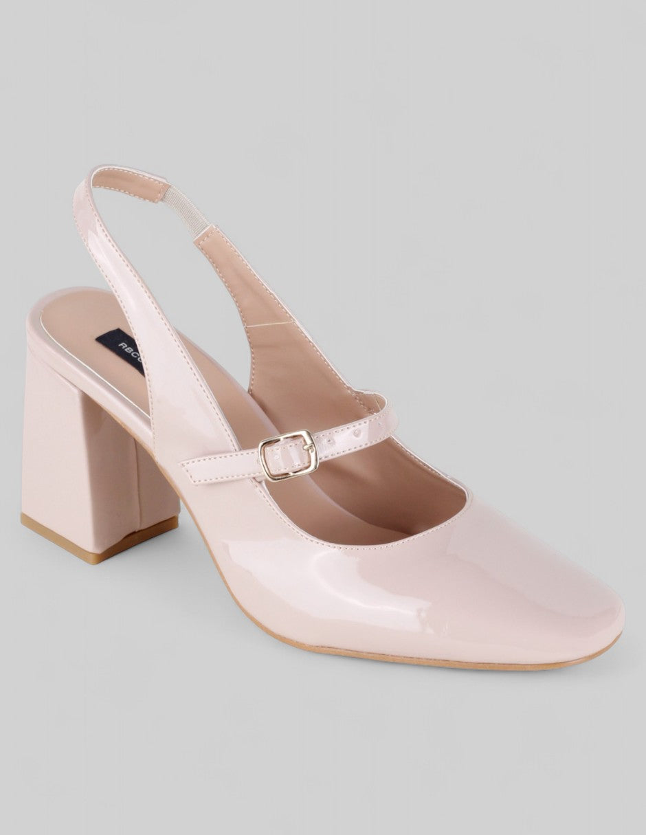 Zapatillas Rich en Charol – Beige