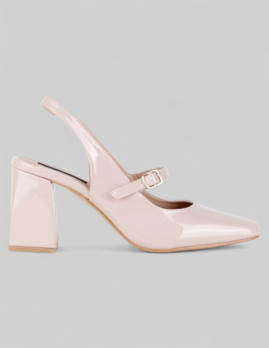 Zapatillas Rich en Charol – Beige