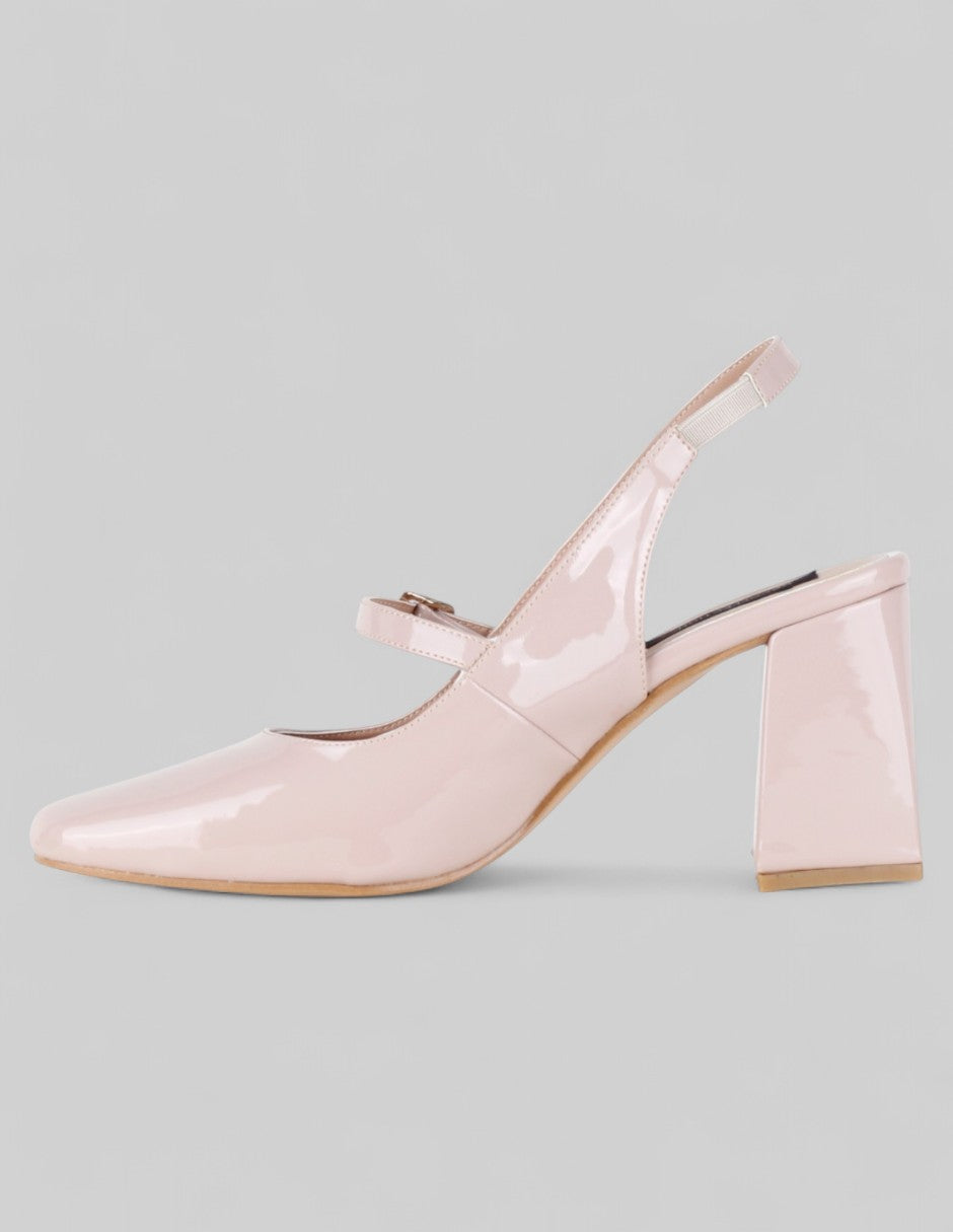 Zapatillas Rich en Charol – Beige