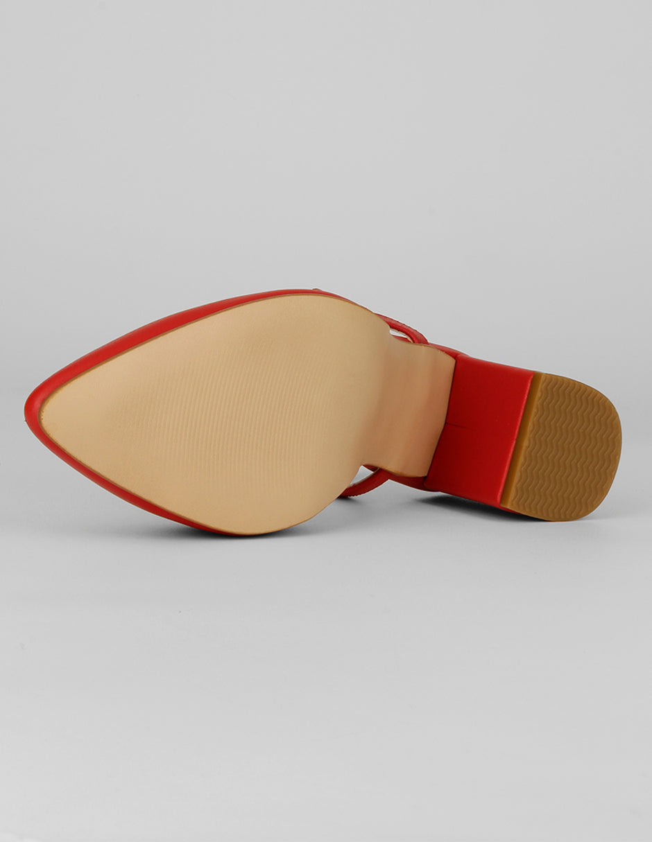 Zapatillas Slingback en Sintético – Rojo