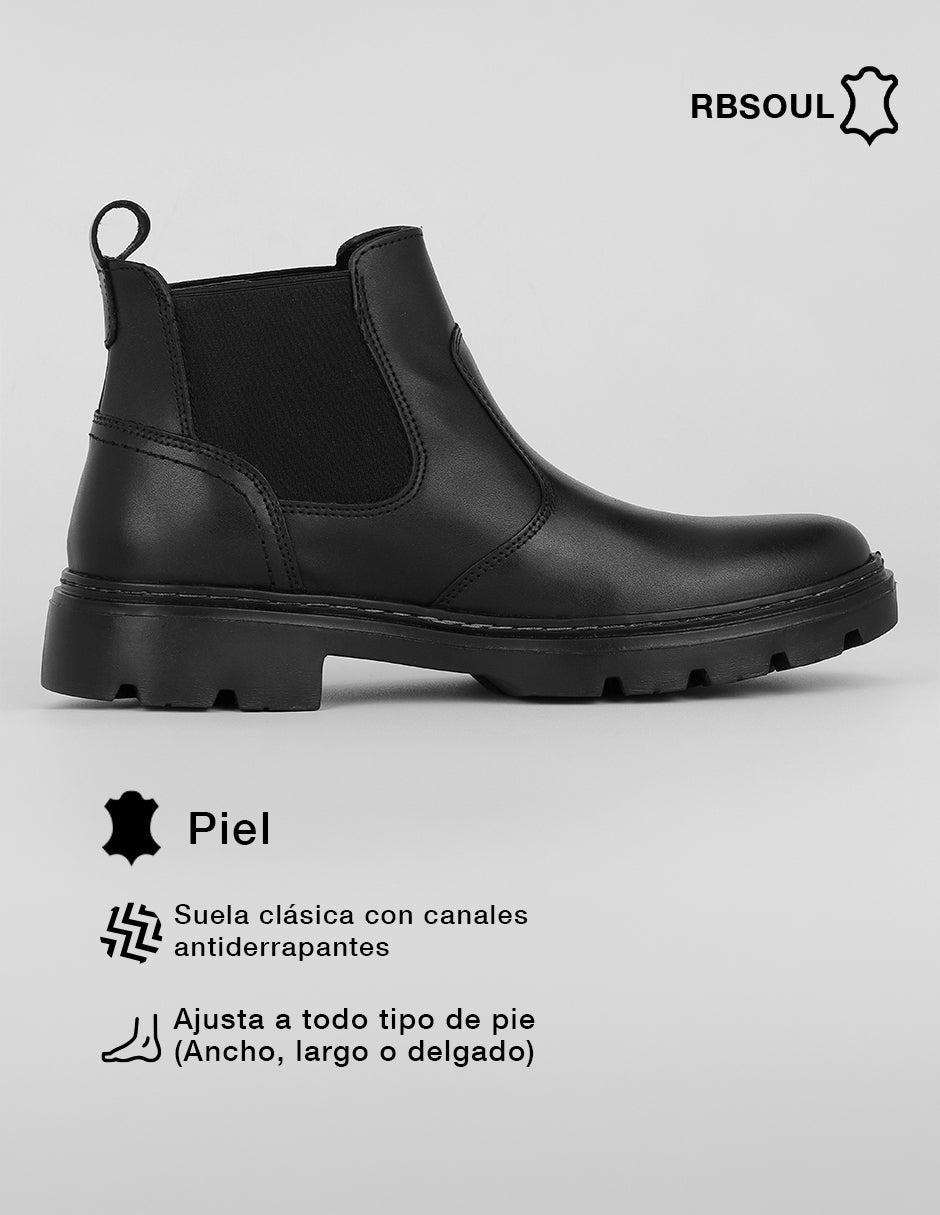 Botas casuales Hand Made en Piel – Negro
