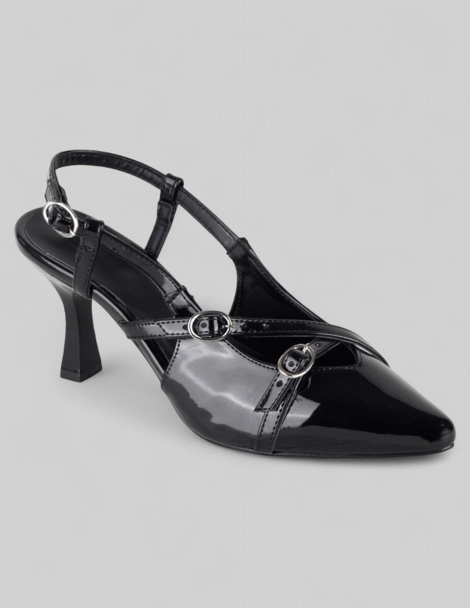 Zapatillas Back en Charol – Negro