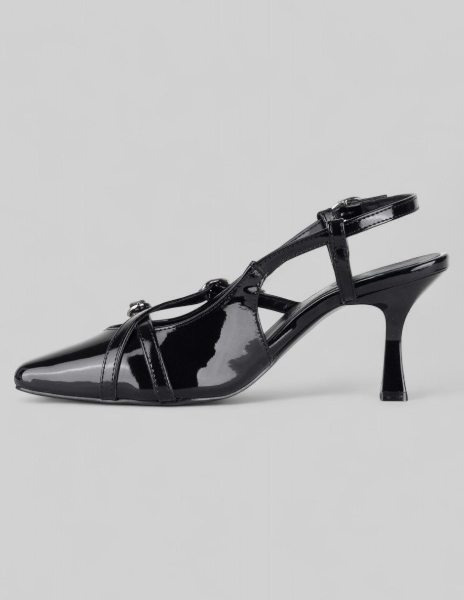 Zapatillas Back en Charol – Negro