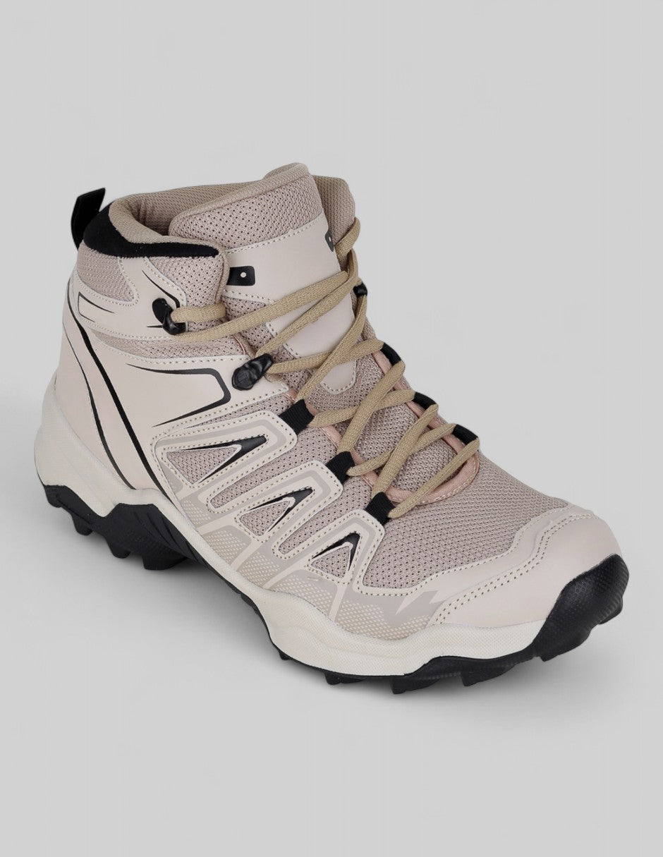 Botas para senderismo Hiking en Piel vegana – Beige