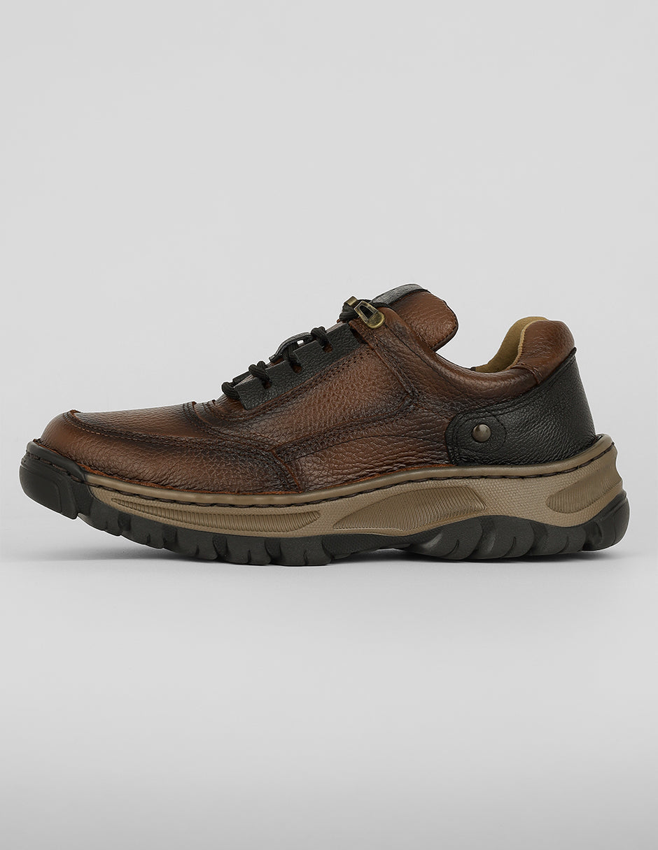 Oxfords Exterior Piel Color Café Para Hombre De RBCOLLECTION