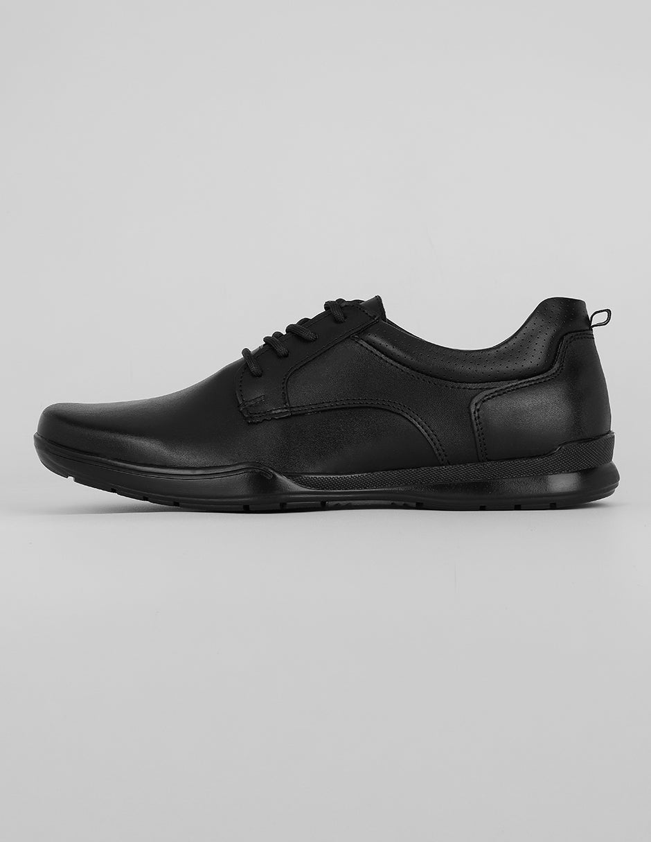 Oxfords Exterior Piel Color Negro Para Hombre De RBCOLLECTION