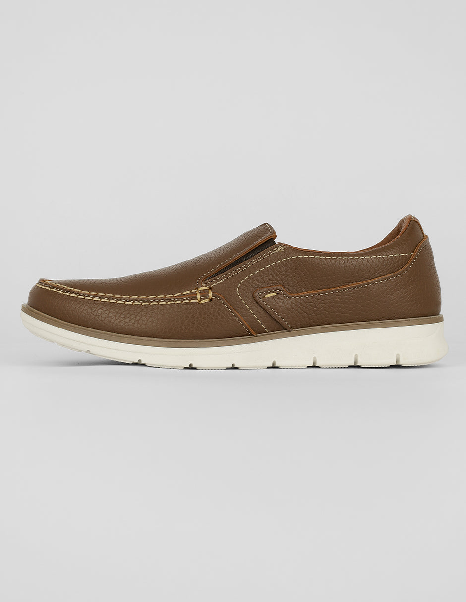 Mocasines Exterior Piel Color Café Para Hombre De RBCOLLECTION