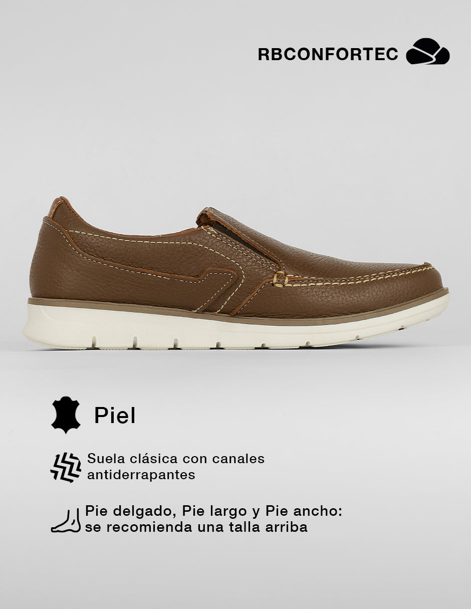 Mocasines Hand Made en Piel – Café