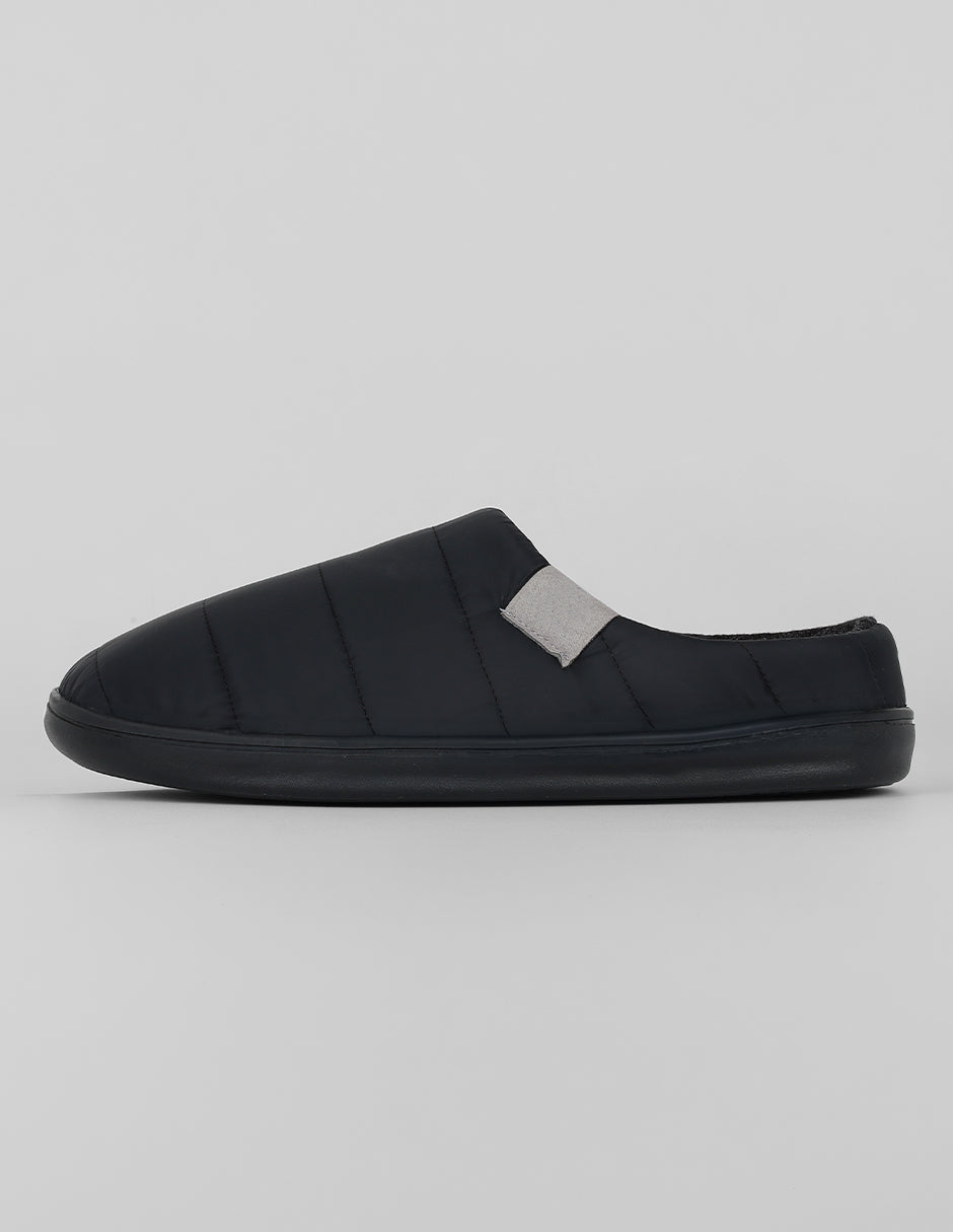 Pantuflas Exterior Textil Color Negro Para Hombre De RBBASICS