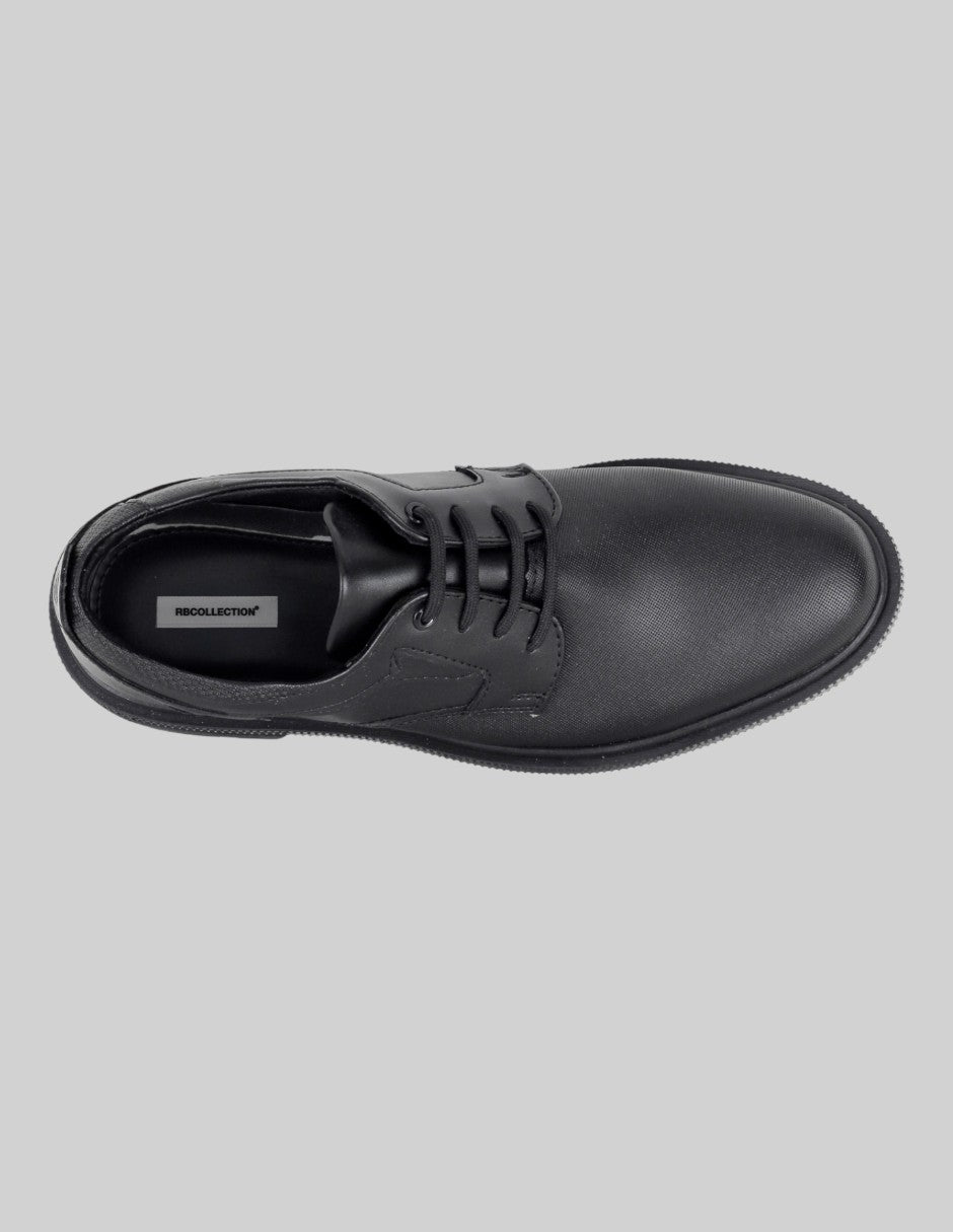 Oxfords Brent en Piel vegana – Negro