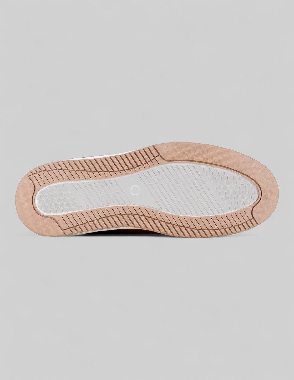 Tenis con cordones  Urban en Piel vegana – Café