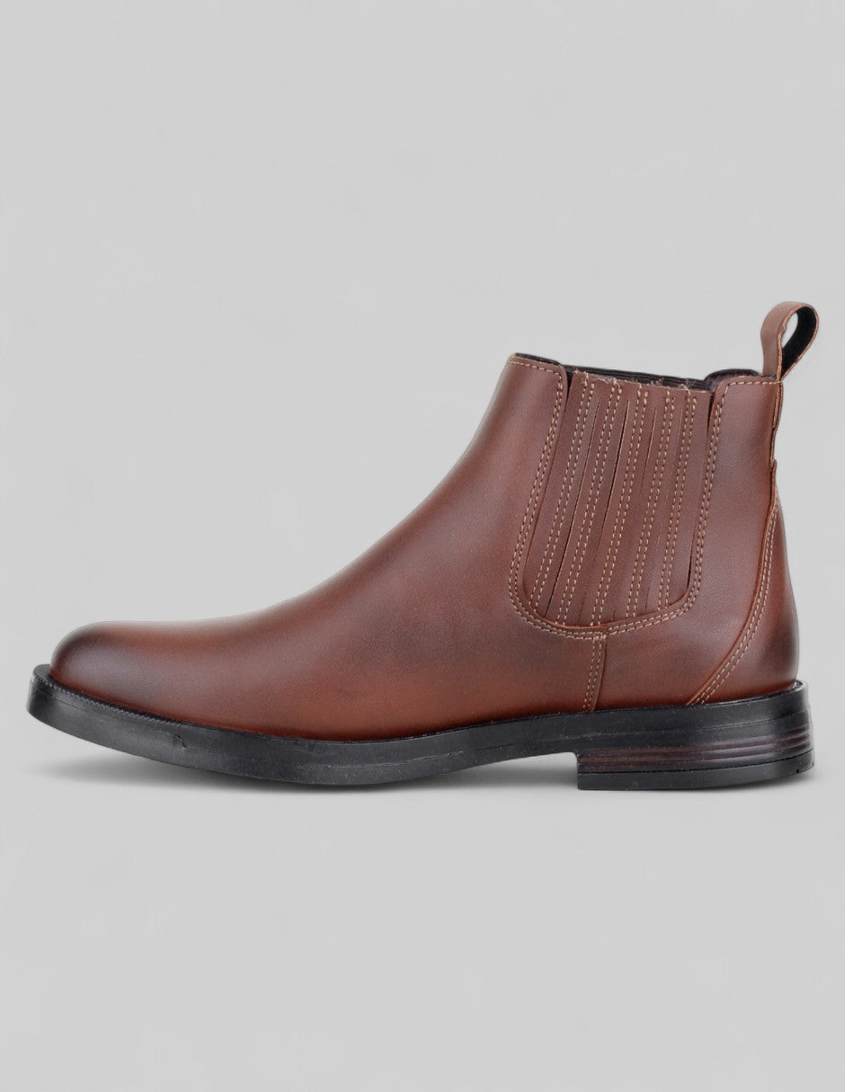Botas casuales Brent en Piel vegana – Café