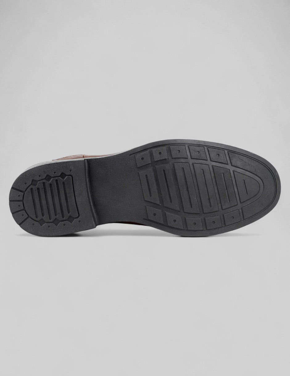 Botas casuales Brent en Piel vegana – Café