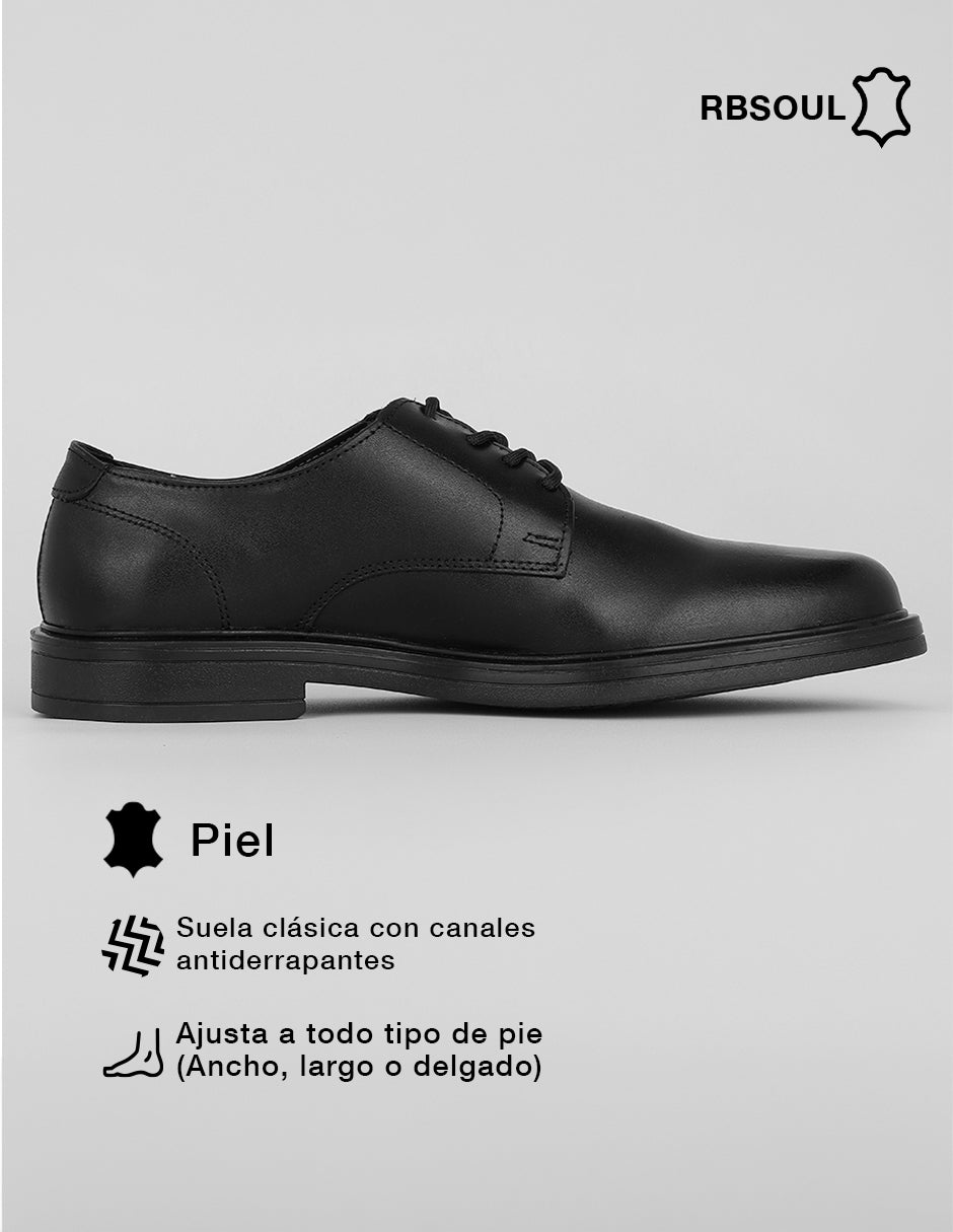 Oxfords Hand Made en Piel – Negro