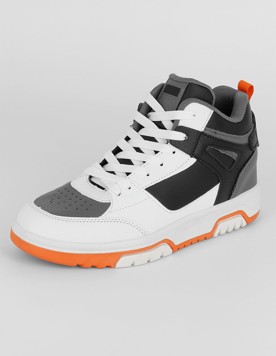 Tenis botín  Agle en Piel vegana – Multicolor