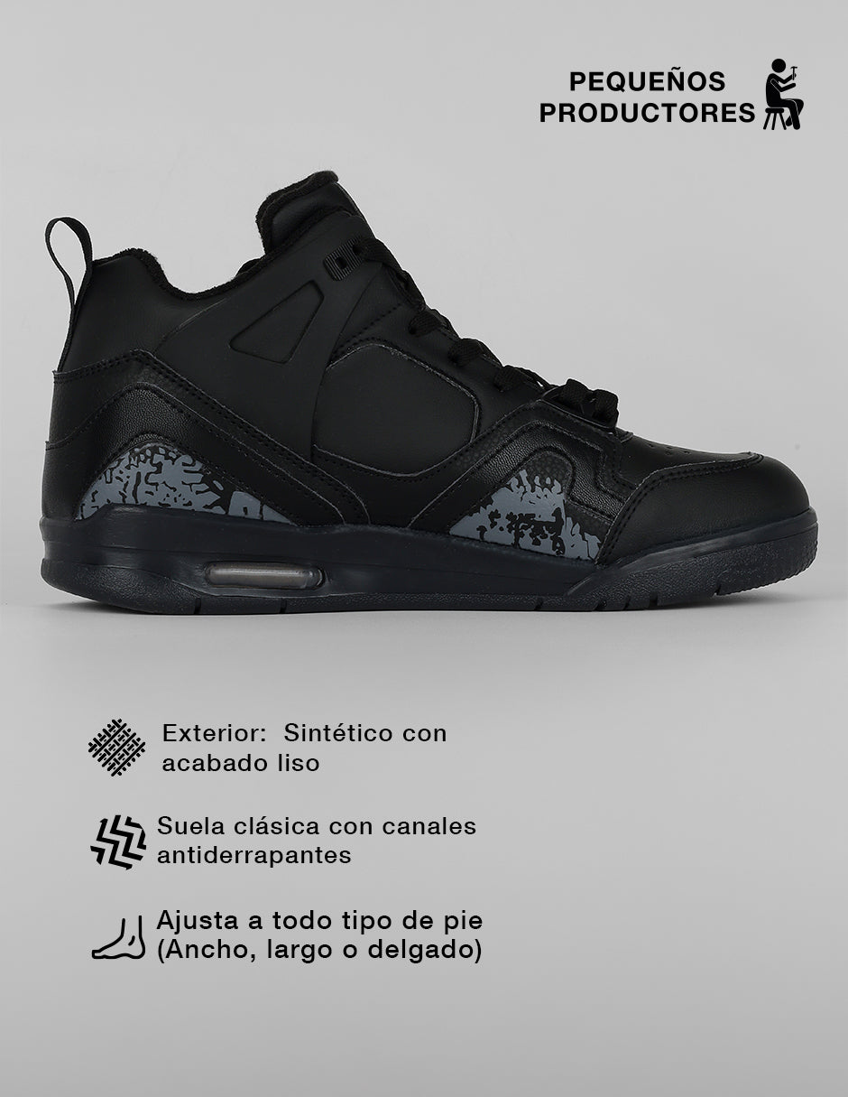 Tenis para basquet Sport en Sintético – Negro