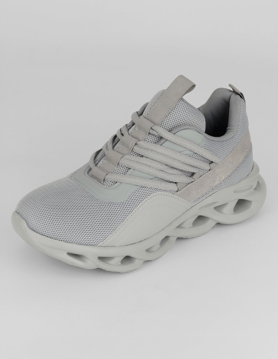 Tenis para correr Agle en Textil – Gris