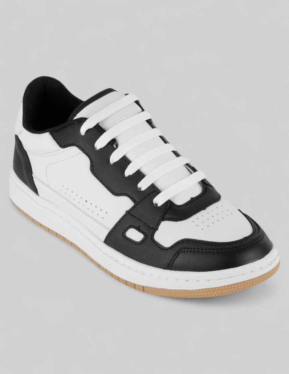 Tenis con cordones Exterior Piel vegana Color Blanco Para Mujer De RBCOLLECTION