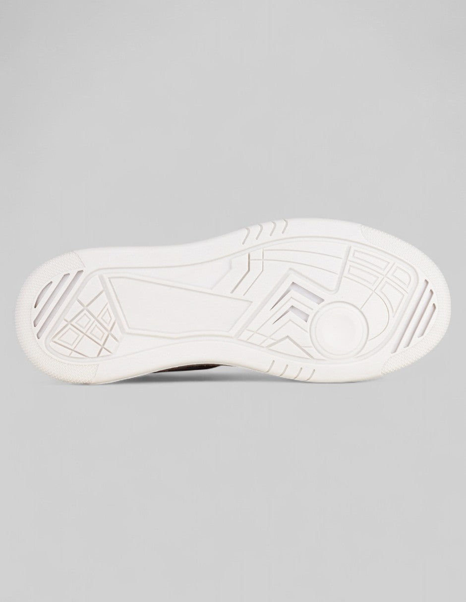 Tenis con cordones  Highline en Piel vegana – Blanco