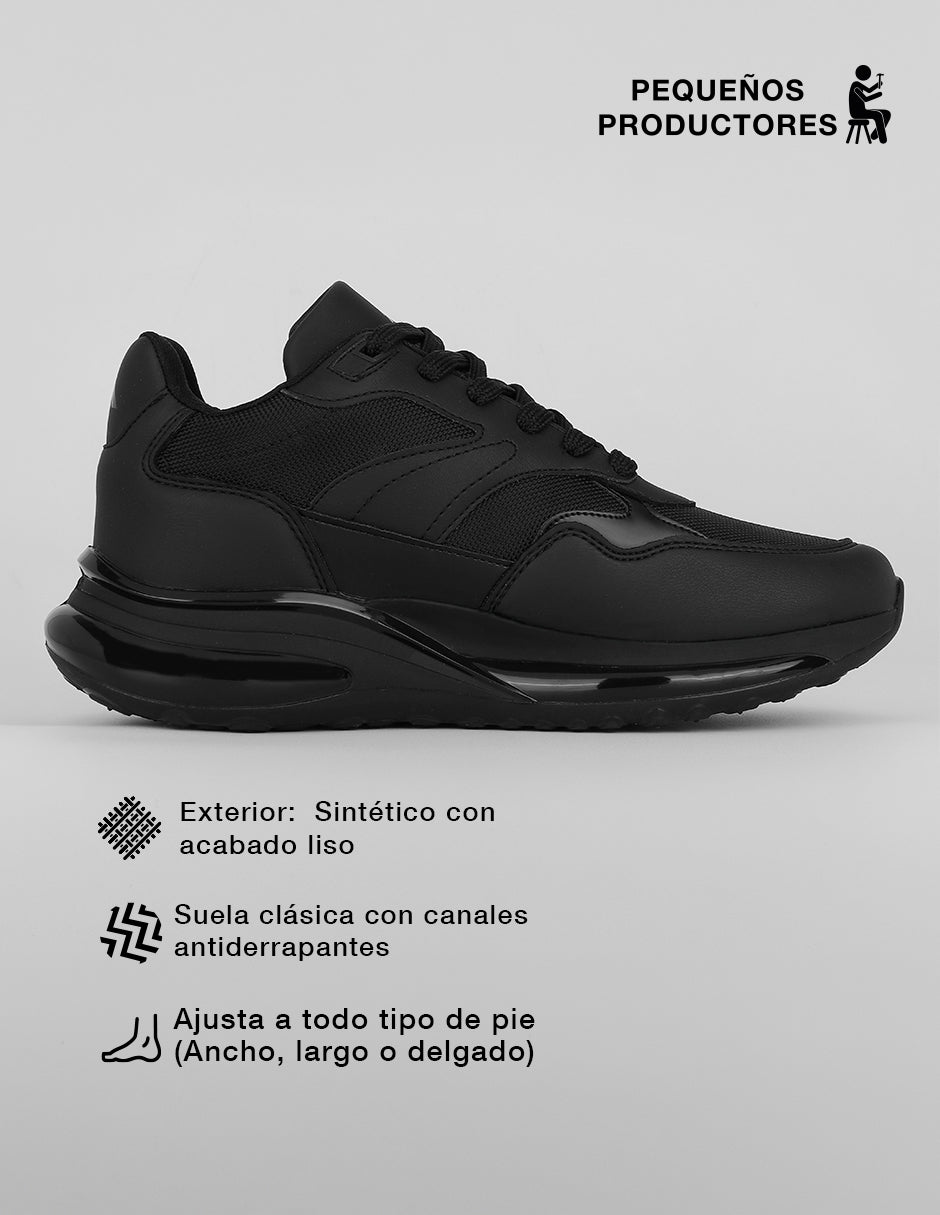 Tenis para entrenamiento Sport en Sintético – Negro