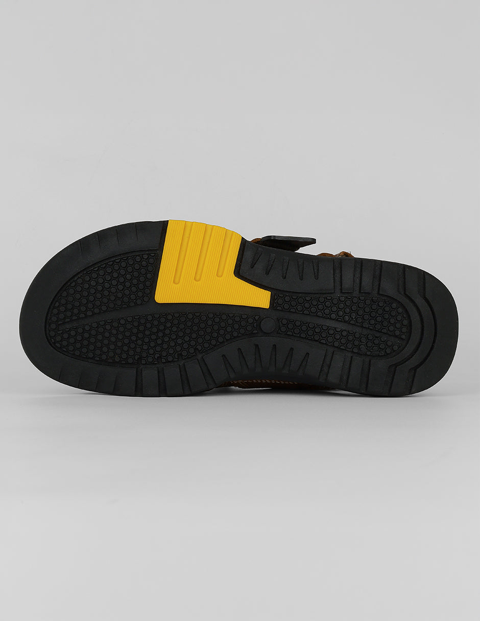 Sandalias casuales Hand Made en Piel – Café