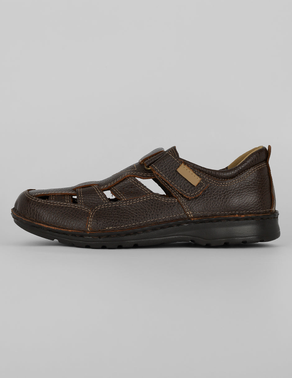 Sandalias casuales Exterior Piel Color Café Para Hombre De RBCOLLECTION