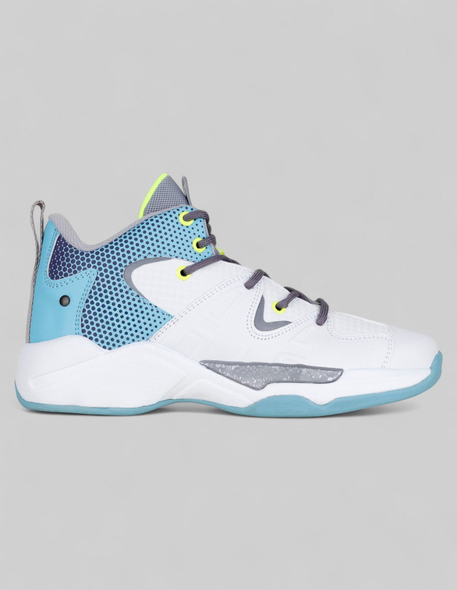 Tenis para basquet  Spot en Piel vegana – Blanco