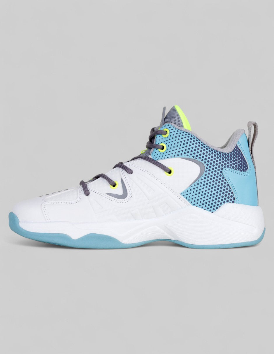 Tenis para basquet  Spot en Piel vegana – Blanco