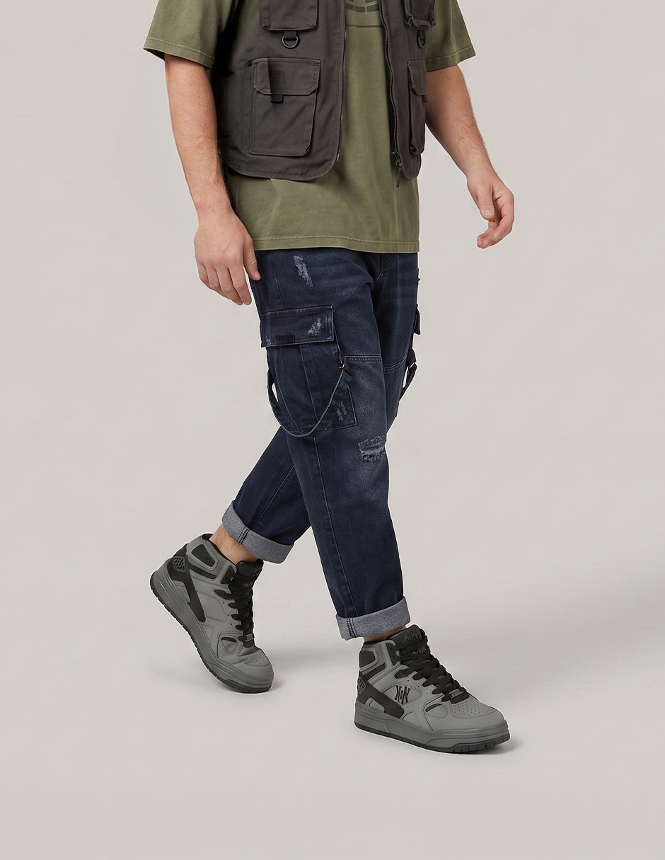 Tenis botín Urban en Sintético – Gris