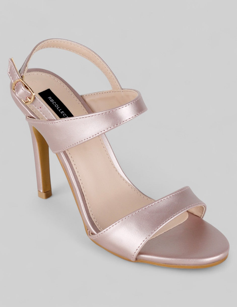 Sandalia con tacón Sylen en Sintético – Rosa