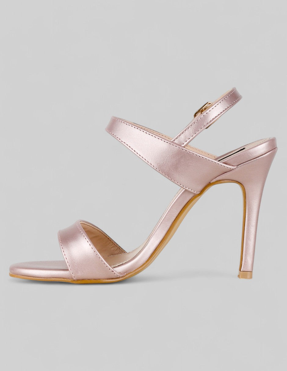 Sandalia con tacón Sylen en Sintético – Rosa